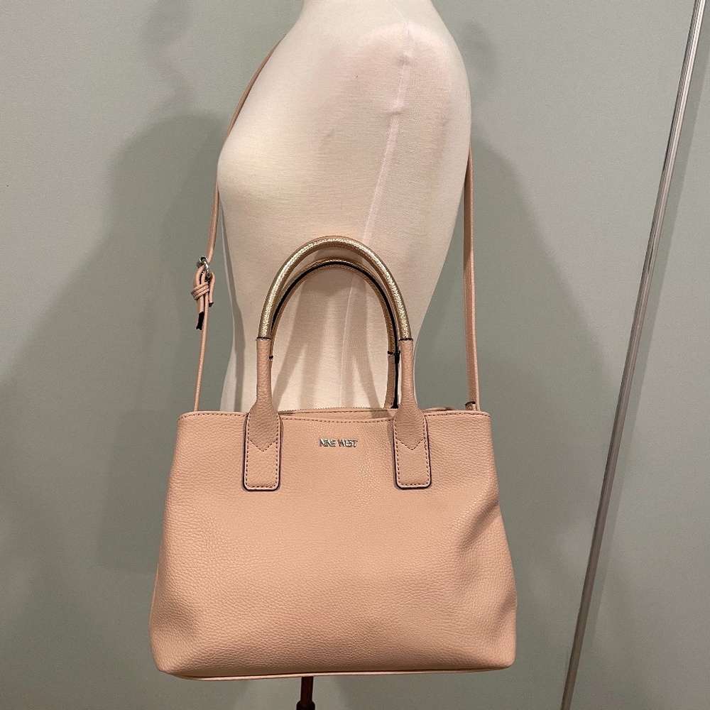 Nine West Blush Pink Pebbled Shoulder Bag - Picture 3 of 9
